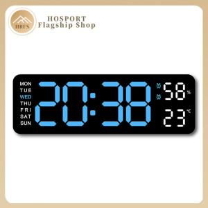 【HRFS】LED Desk Alarm Clock Digital Alarm Clock Large Number Display USB Charging Temperature/Date Multifunctional for Students