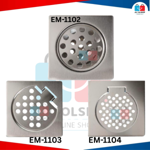 Proseal Stainless Steel Floor Strainer sink bathroom  ( EM-1102 ) (EM-1103) ( EM-1104)