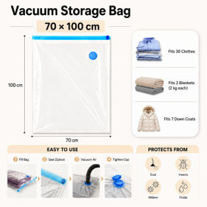 【SG Stock】 Vacuum Storage Bags Travel Reusable Vacum Seal Bag with electric Pump for Blankets Clothes Quilt Vacuum Pack