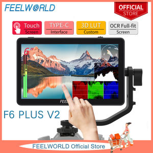 FEELWORLD F6 PLUS V2 6 Inch 3D LUT Touch Screen DSLR Camera Field Monitor IPS FHD1920x1080 Support 4K HDMI Input Output Tilt Arm Power Output
