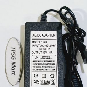 Nguồn DC adapter 15V - 4A / Đầu cắm 5.5mm x 2.1mm