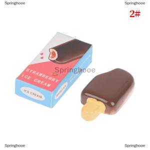 [COD] Springhooe 1ชุด1:12 dollhouse MINI Rainbow Ice Cream ช็อกโกแลต W/กล่องบรรจุภัณฑ์ของเล่นตกแต่ง