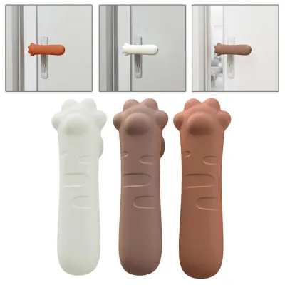 Anti-collision Door Knob Protective Covers Baby Safety Sleeve Silicone Household Living Room Bedroom Accessories Protector D5Z5