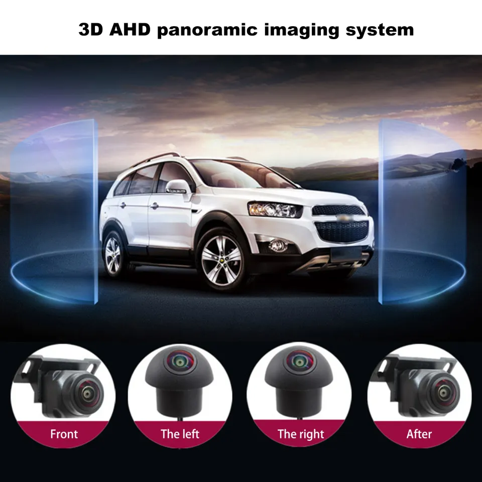 YLOXFW 3D Auto 360 Grad Panoramakamera AHD 1080P Starlight Nachtsicht  Front+Rear+Links+Rechts 360° Kamera Kit für Auto Android GPS Navigation  Radio Stereo : : Elektronik & Foto