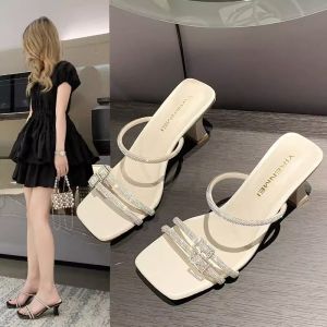 Korean Shoes for Women Slipper for Women Fashion Heel Sandals for Women