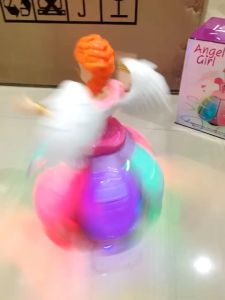 Mainan Angel Girl Dancing Princess lampu musik dan tarian