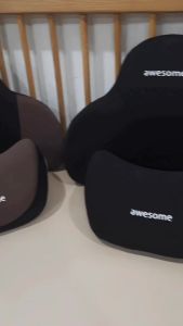Gối Đầu Tựa Lưng Ô Tô AWESOME Cao Su NonGối Kê Tựa Cổ và Lưng Ngồi Ghế Ô Tô Văn Phòng Chống mỏi Vuadienmay