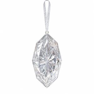 BETTERFORM Có cắt Đồ trang trí cây thông Noel Nhựa Trong suốt Đồ trang trí hình cây với các cắt. Hình cương dây chuyền hình cương. Đồ trang trí cây thông Noel