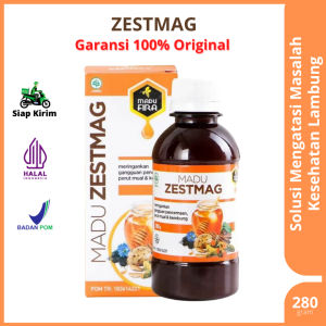 Madu Zestmag Asli Original 100% Mengatasi Asam Lambung Perut Mual dan Kembung Official 280 gram