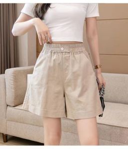 ฉีดฟิลเลอร์กางเกง ขาสั้นแฟชั่นยอดฮิต เนื้อผ้าดีระบายอากาศ กระเป๋า 2 ข้าง สวยหรูดูดี รุ่น5507