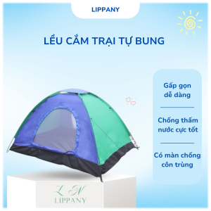 Lều cắm trại dã ngoại chống thấm cho 2-3 người lều dã ngoại gấp gọn tiện lợi