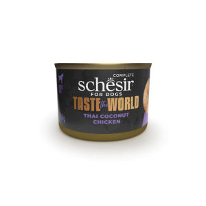 Schesir Taste the World Dog Canned Food 150g - Thai Coconut Masala Paella Flavors