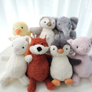 5 Style Stuffed Animals Soft Plush Toy Penguin Duck Pig Elephant Appease Dolls for Baby Boy Girl Sleeping Toys Children Birthday Gifts