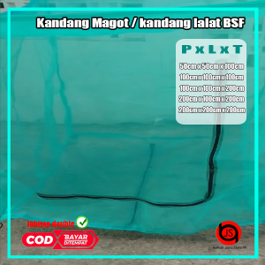 Kandang Lalat BSF atau kandang maggot BSF siap pakai berbagai ukuran