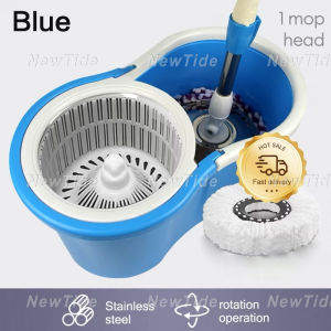 Sewage Separation Mop With Bucket Household Magic Spin Mop For Floor 360° Self-cleaning Stainless Tornado Rotating Cleaning Accessories Cleaning Tools