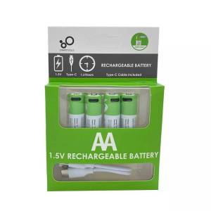SMARTOOLS Fast Rechargeable Battery (AA/AA/9V/18650) Li-Ion with Type-C USB Charger With Data Cable
