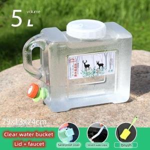 Portable Food-Grade Water Container 5L/7.5L/10L/15L/20L with Faucet for Camping Picnic travel