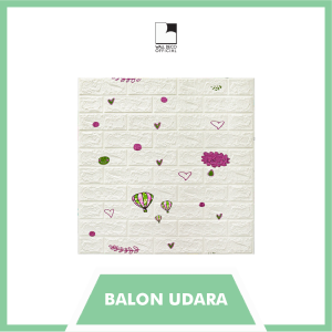 Wallpaper Dinding 3D Foam Motif Batu Bata Kamar Tidur Anak Aesthetic Ruang Tamu Plafon 70x77cm