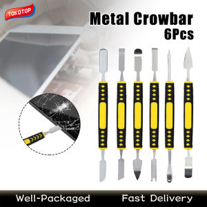 6Pcs Double Head Metal Crowbar Screen Disassembly Repair Pry Hand Tools for DIY Phone Laptop PCB