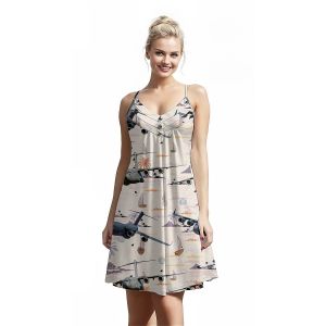 Jumeast không quân Hoa Kỳ Boeing C 17 globemaster III mô hình nút thời trang nữ Đầm dây sa mạc 3D in bãi biển váy thanh lịch người Hawaii nhiệt đới quần áo giản dị