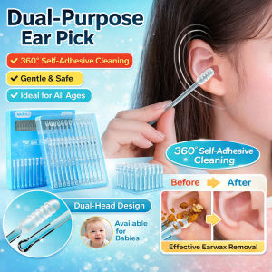 Disposable Cleaning Ear Scoop 2in1 Stick Adhesive Ear Cleaner Ear Wax Remover Tool Reusable Child-Safe Ear Cleaning Cotton Buds 可沾式粘耳棒