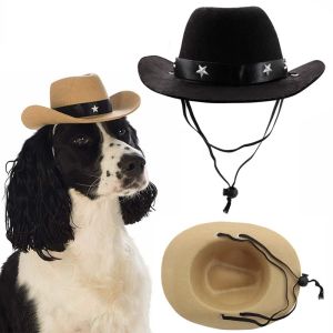 LABAICAI Clothes Adorable Kitten Cowboy Hat Photo Prop Birthday Party Pet Products Cat Hat Cat Costumes Dog Costume Dog Hat Cat Cowboy Hat Pet Supplies
