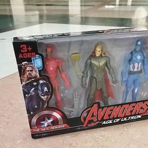 1 Set Mainan Anak Robot Super Hero Avengers lengkap Isi 5 Pcs Mainan Murah Mainan Mini Figure Mainan Anak Laki laki