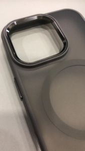 iPhone  17 Pro max / Air /16 pro max / 16+/15 pro max matte magnetic wireless  Hard Case Acrylic Frame Protective Camera Full Coverage Color Buttons