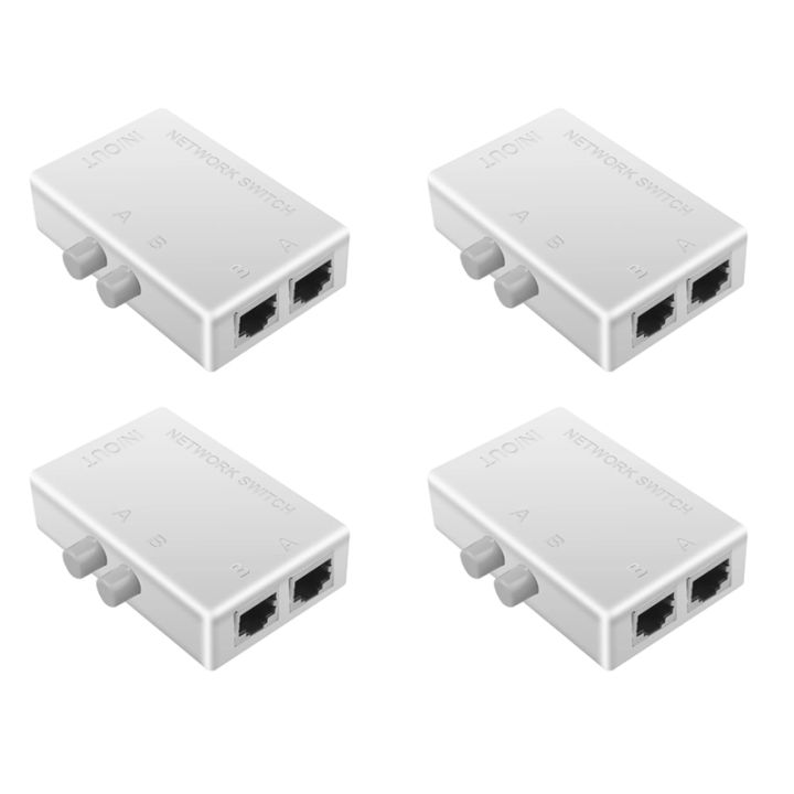 [FSV Store] Exclusive4X RJ45 Network Switch 2 Port LAN Ethernet Network ...