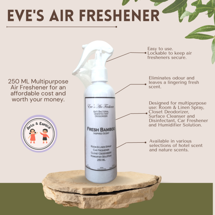 Eve's Air Freshener Multipurpose Room & Linen Spray, Closet Deodorizer