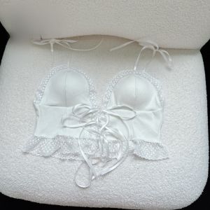 Áo 2 dây có mút ngực áo hai dây ren áo dây buộc nơ áo hai dây ren nữ kiểu gợi cảm dễ mix đồ - Alice Store