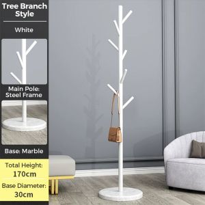 Metal Coat Rack Stand 170CM Hanging Clothes Rack Hat Standing Hanger with Hooks Baju Besi Rak Topi