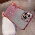 Gradation Glitter Dia Case For iPhone 14 13 11 12 Pro XR X XS Max 7 8 Plus SE Soft Rhie Plating Bumper Sequin Cover. 