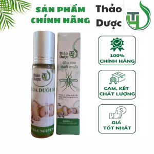 Dầu lăn đuDầu lăn đuổi muỗi côn trùng Thảo Dược TH - dạng lăn an toàn cho em bé và người lớn chai 10ml