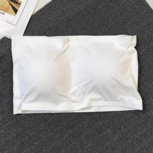 3Pcs Strapless Bra for Women Breathable Tube Top Chest Pad Removable Bras Push Up Lingerie Wireless Bralette Yoga Fitness Bustier