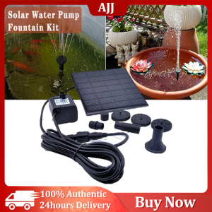 【COD】24hours delivery✅ Solar Water Pump Fountain Kit for Garden Decoracion Pool Pond Fountain Aquarium DC 7V 180L/H Automatic Solar Powered Pump pool