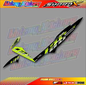 STRIPING VARIASI MOTOR HONDA SUPRA X 125 / STIKER LIST MOTOR HONDA SUPRA X 125 VIETNAM STYLE