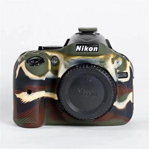 D5200 Soft Silicone Armor Camera Body Case For Nikon D5100 D5200 Shockproof Rubber Cover Skin