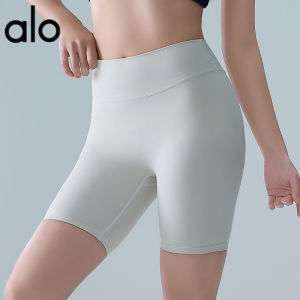 Al0-yoga Summer New Womens High-Waisted Five-Point Cycling Shorts Waist-Lifting Yoga Outerwear Tight-Fitting Sports Running Fitness Shorts  -ALO