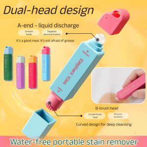 【Removes Stains Without Leaving Traces】Stain Remover Pen Instant Stain Remover Team Building Hot Pot Emergency Stain Remover Water-Free Washing Clothes Oil Stain 12ml即时去渍笔