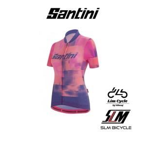 Santini Forza Indoor Womens Jersey Womens Thermo-Regulating Cycling Jersey For Indoor Training