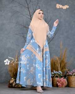 BAJU GAMIS WANITA SET HIJAB BY NAZKYA HIJAB PREMIUM QUALITY M L XL XXL