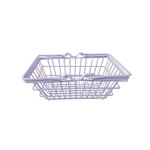 Metal Mini Storage Basket Hollow Model Shopping Cart Storage Creative Organizer Toy Trolley Container Office