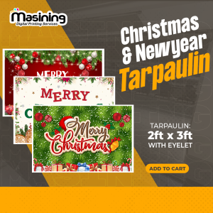 Christmas and New year Banner Tarpaulin 3ft x 2ft