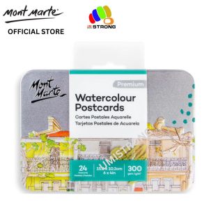 Mont Marte Watercolour Postcards Premium 300gsm 24 Cards 15.2 x 10.2cm (6 x 4in)