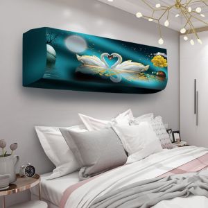 Air Conditioning Cover Dust Cover 1.5 Horse Hanging Air Conditioning Set Of 2 P Hang Up Air Conditioning Cover Cloth Cover Cover 3 P