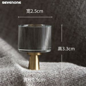 Transparent Brass cabinet handle ,wardrobe handle furniture hardware accessoriesSolid