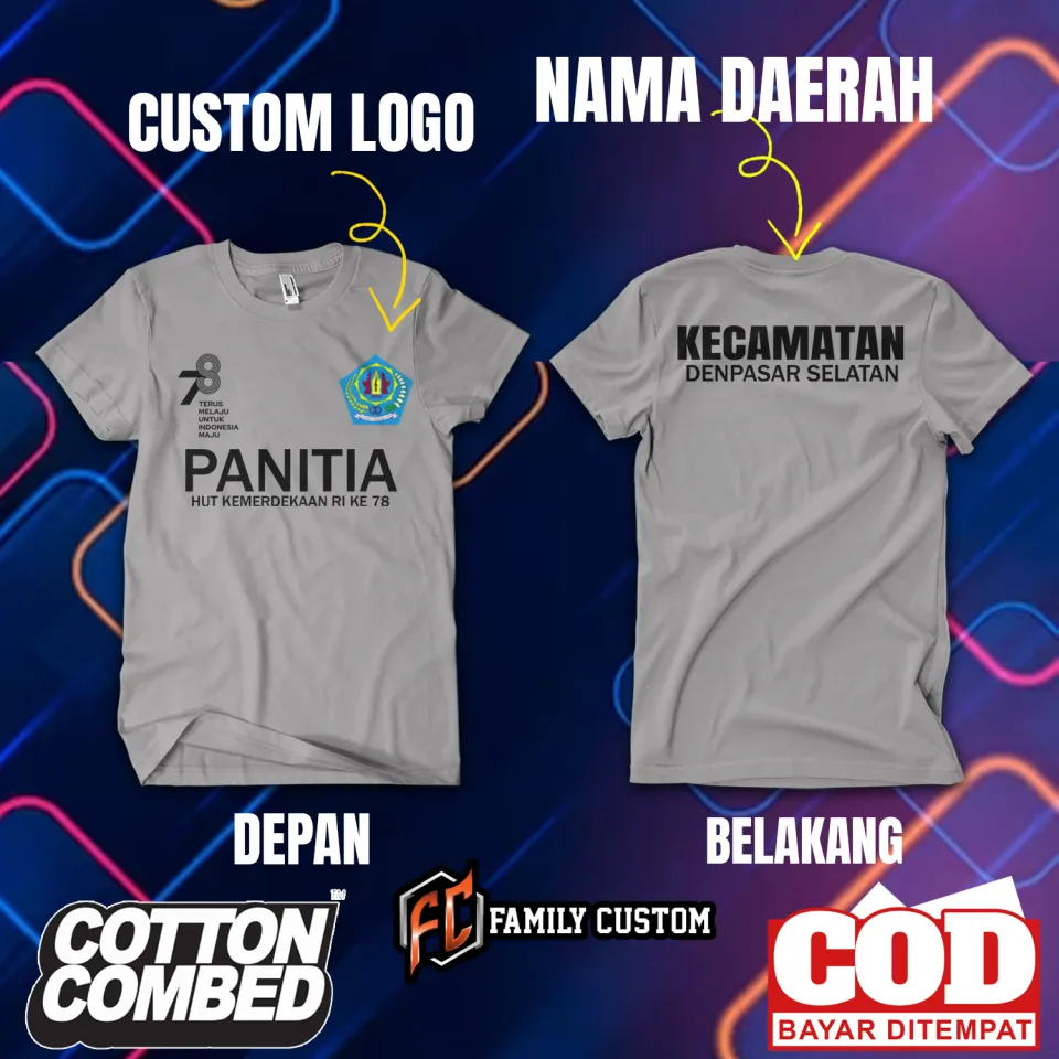 FAMILY CUSTOM KAOS 17 AGUSTUS 2023 DEWASA BISA RIQUES NAMA DAN WILAYAH   KAMPUNG - KAOS 17 AGUSTUS TERBARU - BAJU KEMERDEKAAN INDONESIA MURAH - KAOS  17 AGUSTUS COUPLE BAYAR DI TEMPAT | Lazada Indonesia