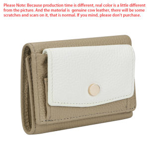 Royal Bagger Genuine Leather Mini Trifold Wallet Portable RFID Protected Card Holder Coin Purse for Daily Use 1884