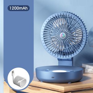 Quạt Treo Tường để Bàn Mini Tích điện Có thể gập lại kèm đèn ngủTrọng Trong Nhà Và Gia đình Treo Nhà Vệ Sinh-NIEVE